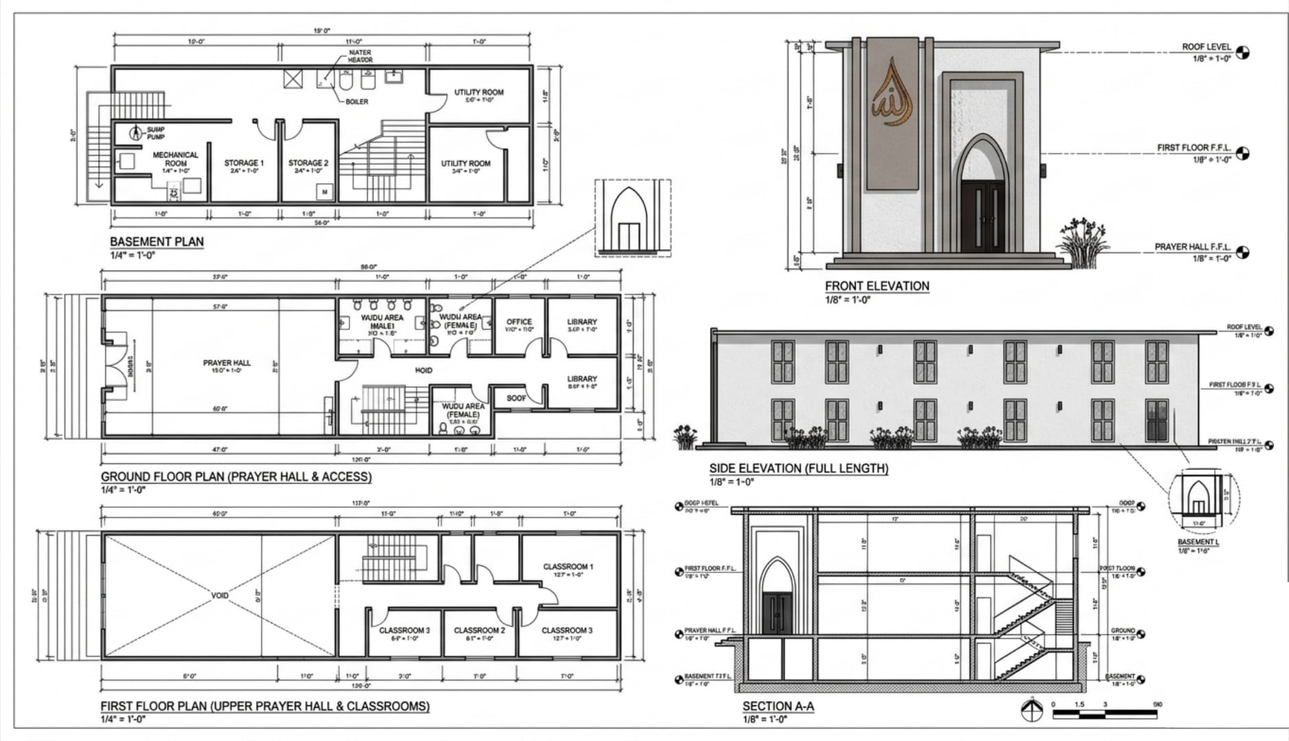 AutoCAD Floor Plans & Elevations